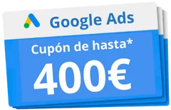 Cupón Google Ads 400€ Roaslink
